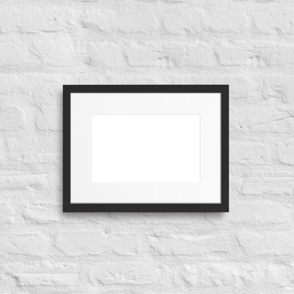 Matte Paper Framed Poster With Mat (cm)